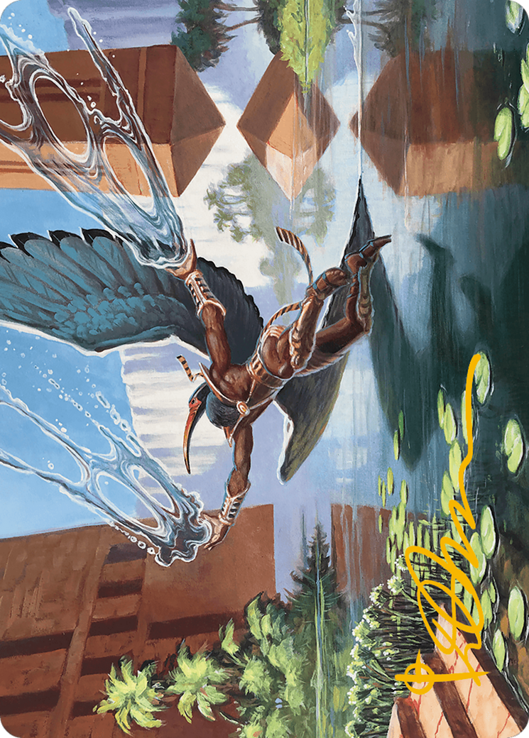 Nadu, Winged Wisdom Art Card (Gold-Stamped Signature) [Modern Horizons 3 Art Series] | I Want That Stuff Brandon