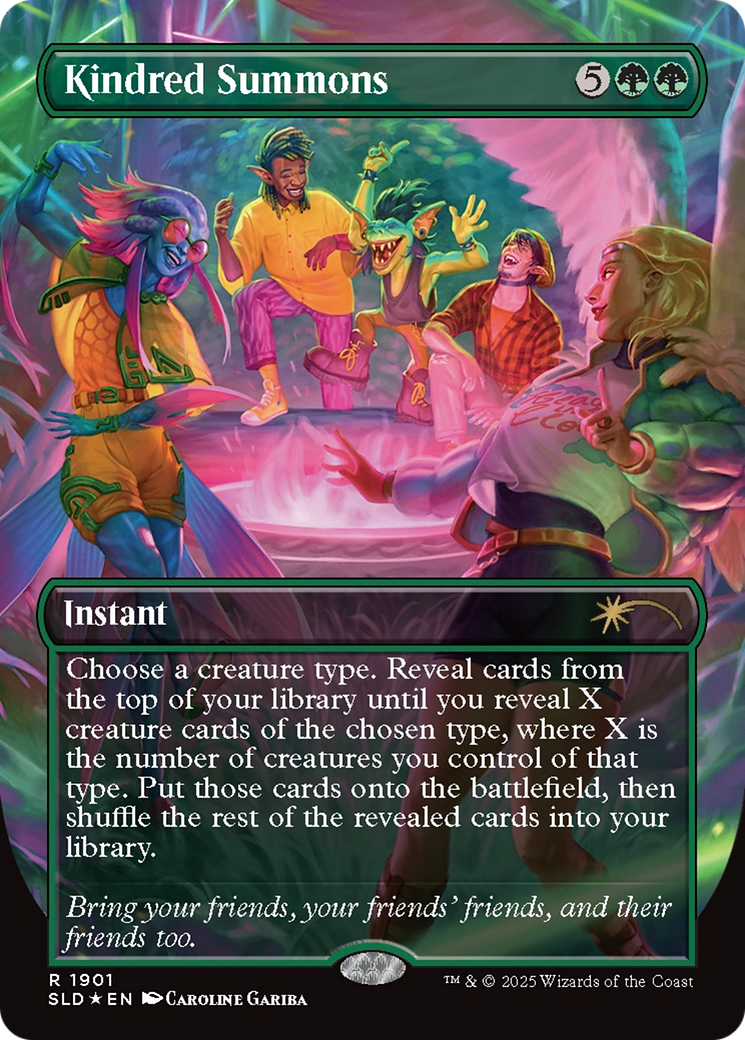 Kindred Summons (Double Rainbow Foil) [Secret Lair Drop Series] | I Want That Stuff Brandon