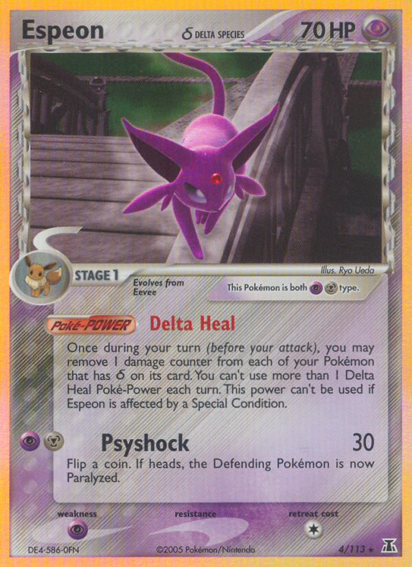 Espeon (4/113)(Delta Species) [EX: Delta Species] | I Want That Stuff Brandon