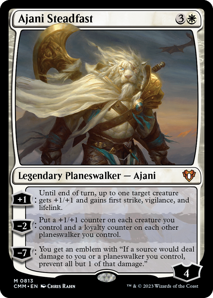 Ajani Steadfast [Commander Masters] | I Want That Stuff Brandon