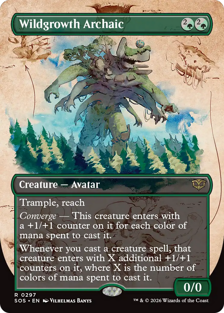 Wildgrowth Archaic (Borderless) [Secrets of Strixhaven] | I Want That Stuff Brandon