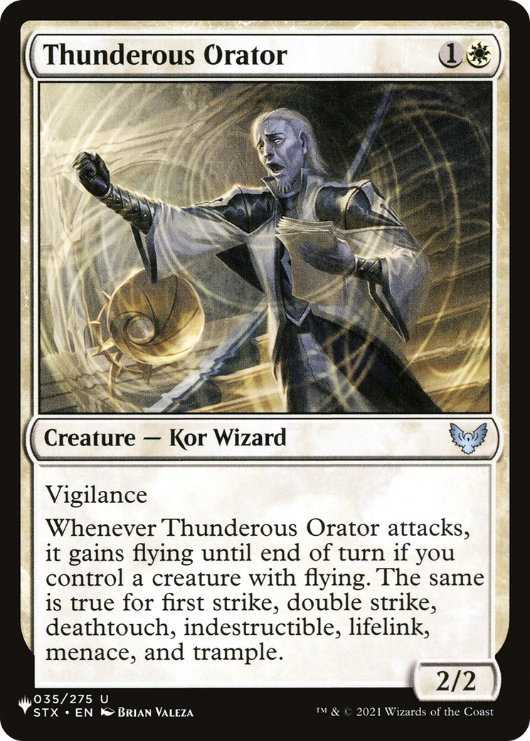 Thunderous Orator [The List Reprints] | I Want That Stuff Brandon