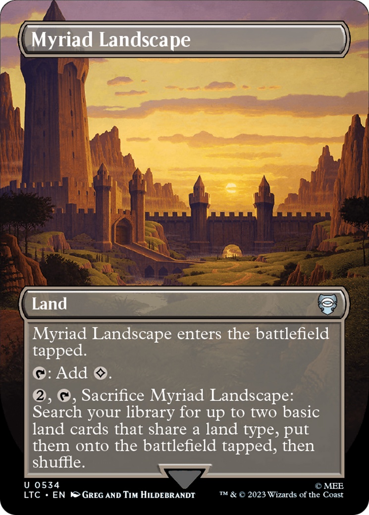 Myriad Landscape (Borderless) [The Lord of the Rings: Tales of Middle-Earth Commander] | I Want That Stuff Brandon