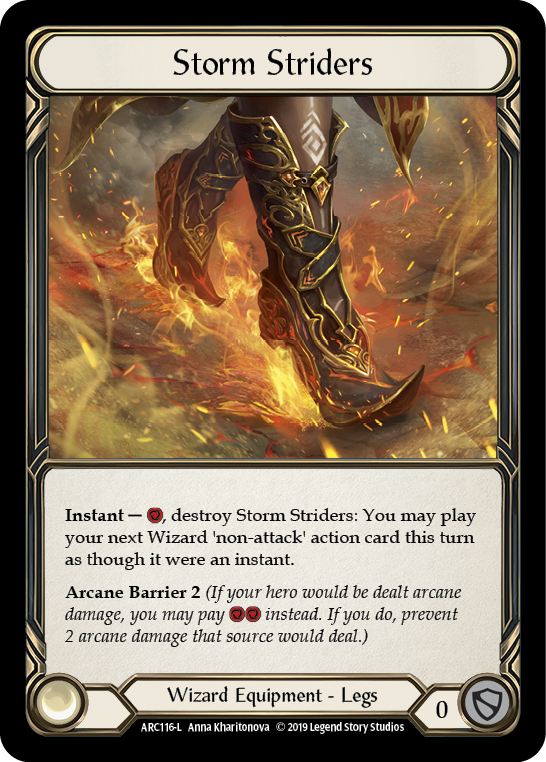 Storm Striders [ARC116-L] (Arcane Rising)  1st Edition Cold Foil | I Want That Stuff Brandon