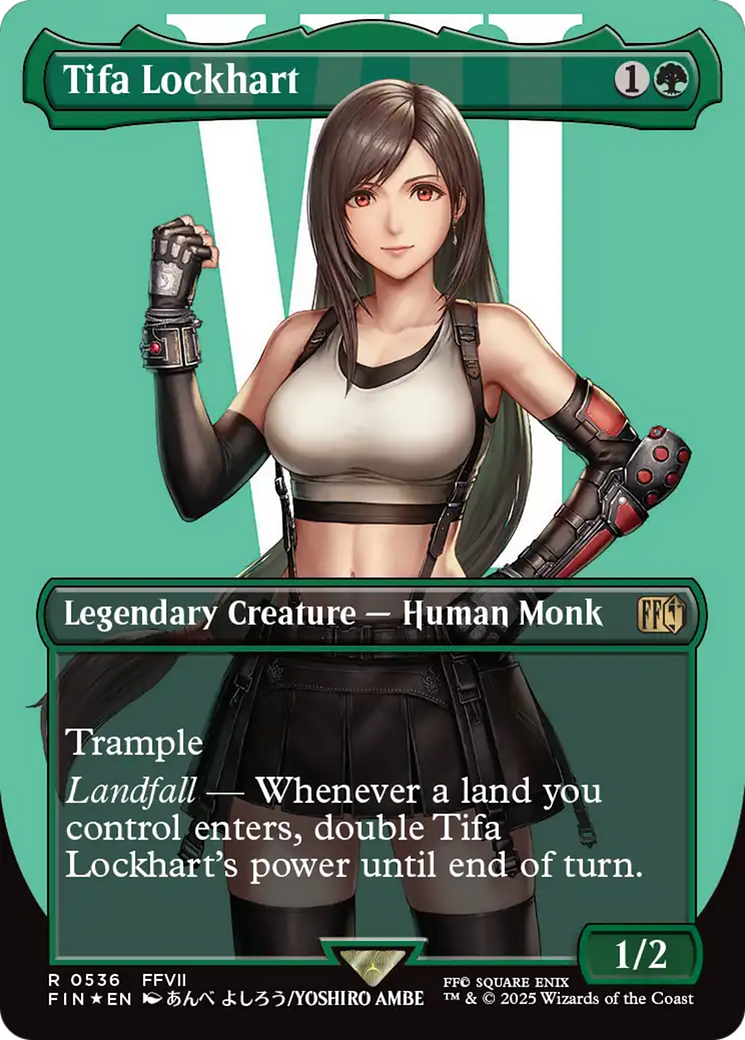 Tifa Lockhart (Borderless) (Surge Foil) [FINAL FANTASY] | I Want That Stuff Brandon