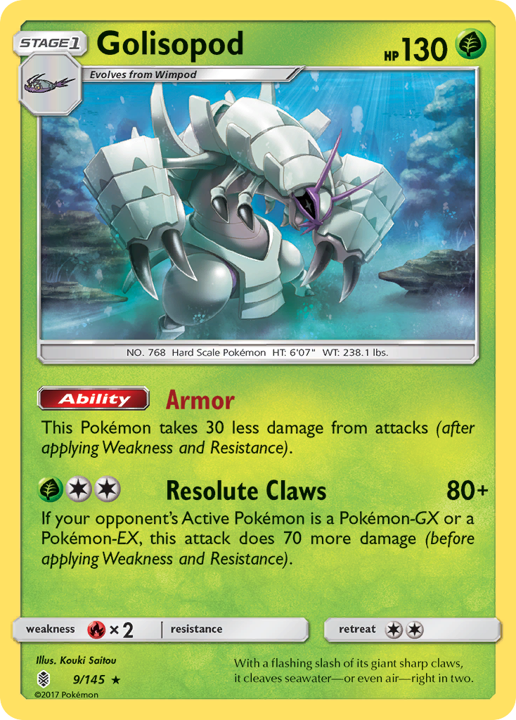 Golisopod (9/145) [Sun & Moon: Guardians Rising] | I Want That Stuff Brandon