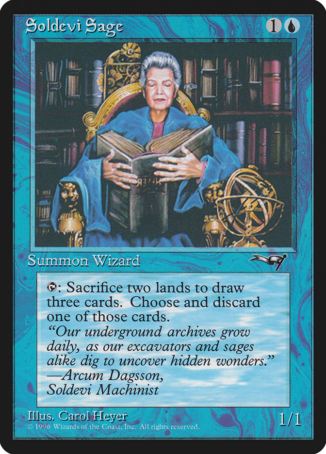 Soldevi Sage (Sitting) [Alliances] | I Want That Stuff Brandon