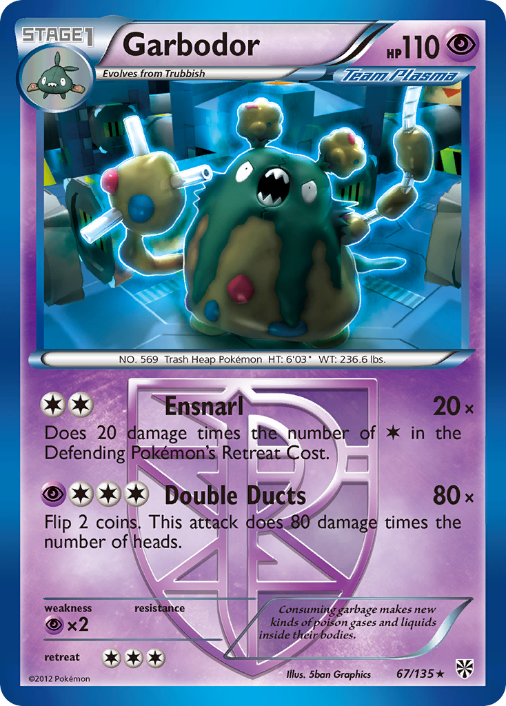 Garbodor (67/135) [Black & White: Plasma Storm] | I Want That Stuff Brandon