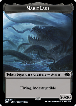 Insect // Marit Lage Double-Sided Token [Dominaria Remastered Tokens] | I Want That Stuff Brandon