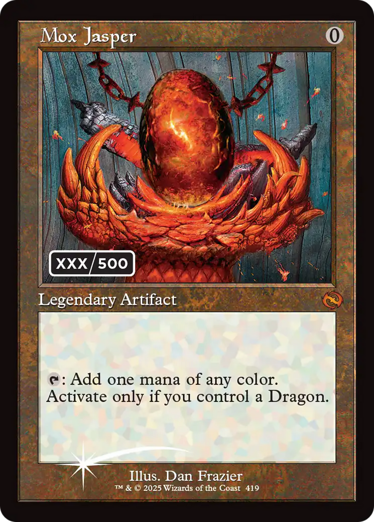 Mox Jasper (Serial Numbered) [Tarkir: Dragonstorm] | I Want That Stuff Brandon
