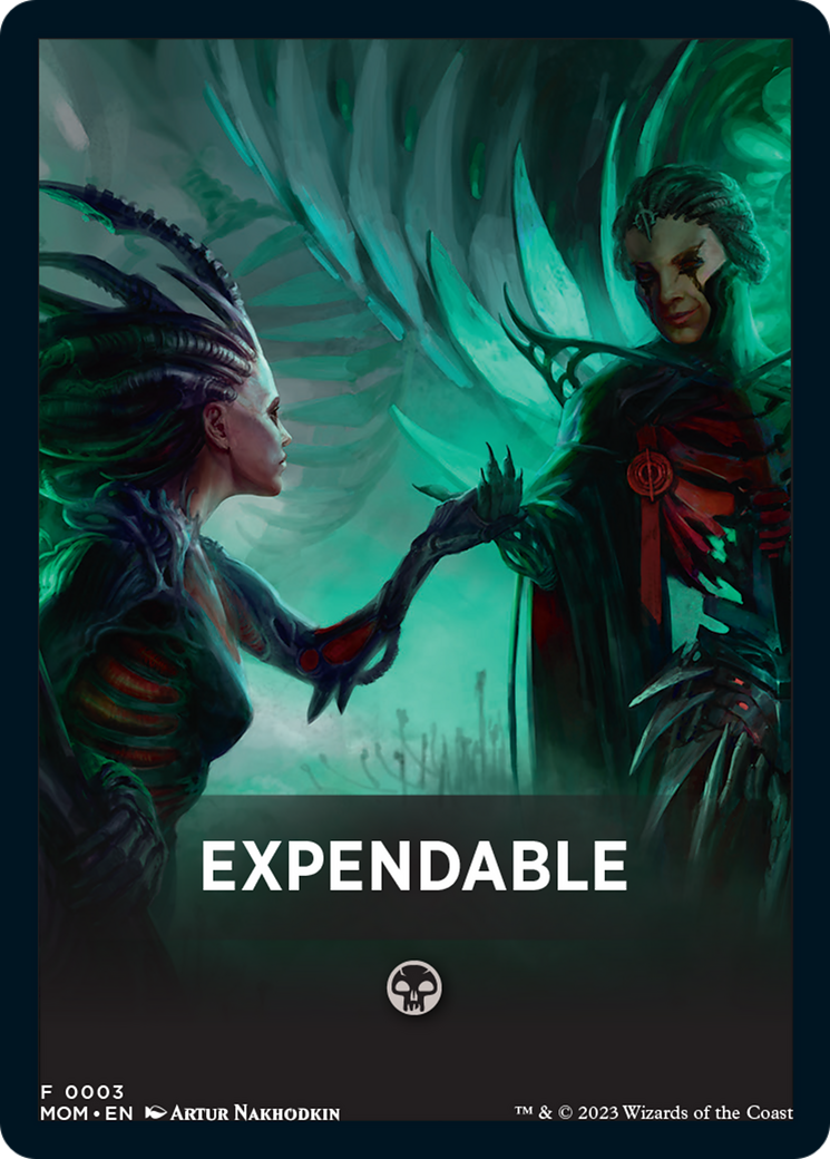 Expendable Theme Card [March of the Machine Tokens] | I Want That Stuff Brandon