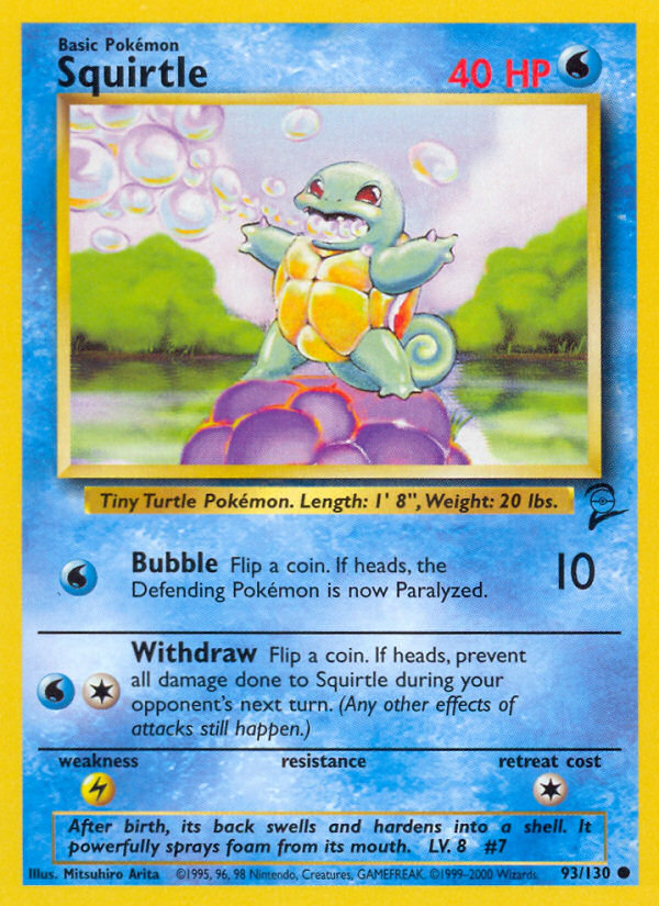 Squirtle (93/130) [Base Set 2] | I Want That Stuff Brandon