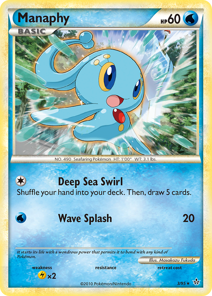 Manaphy (3/95) [HeartGold & SoulSilver: Unleashed] | I Want That Stuff Brandon