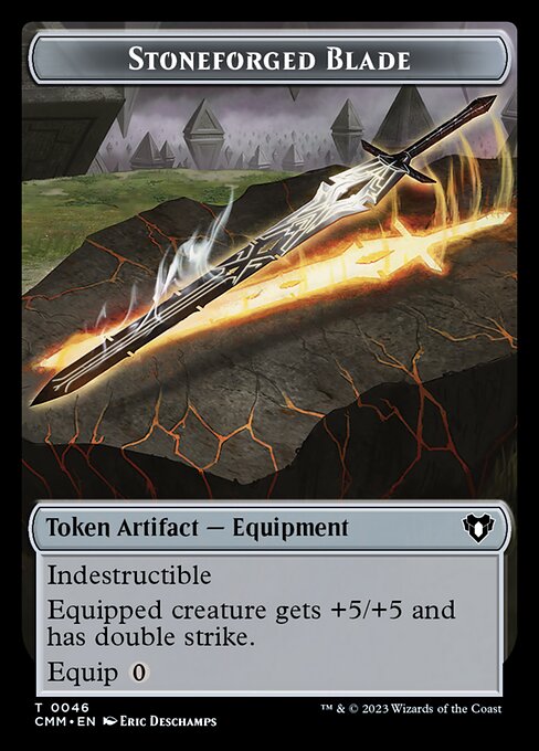 Eldrazi Scion // Stoneforged Blade Double-Sided Token [Commander Masters Tokens] | I Want That Stuff Brandon