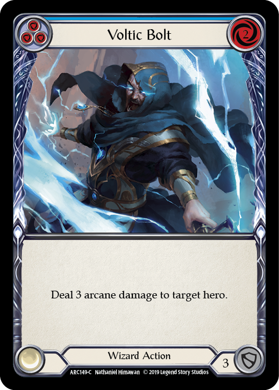 Voltic Bolt (Blue) [ARC149-C] (Arcane Rising)  1st Edition Normal | I Want That Stuff Brandon