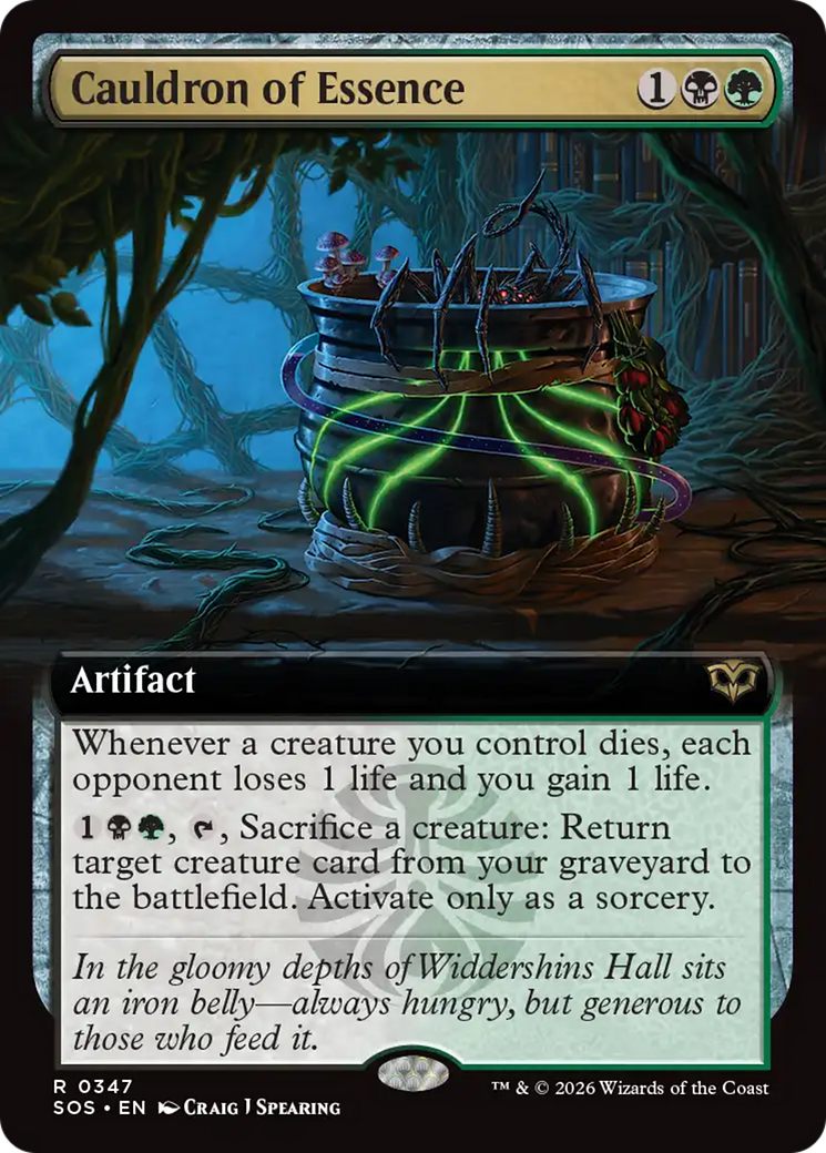 Cauldron of Essence (Extended Art) [Secrets of Strixhaven] | I Want That Stuff Brandon