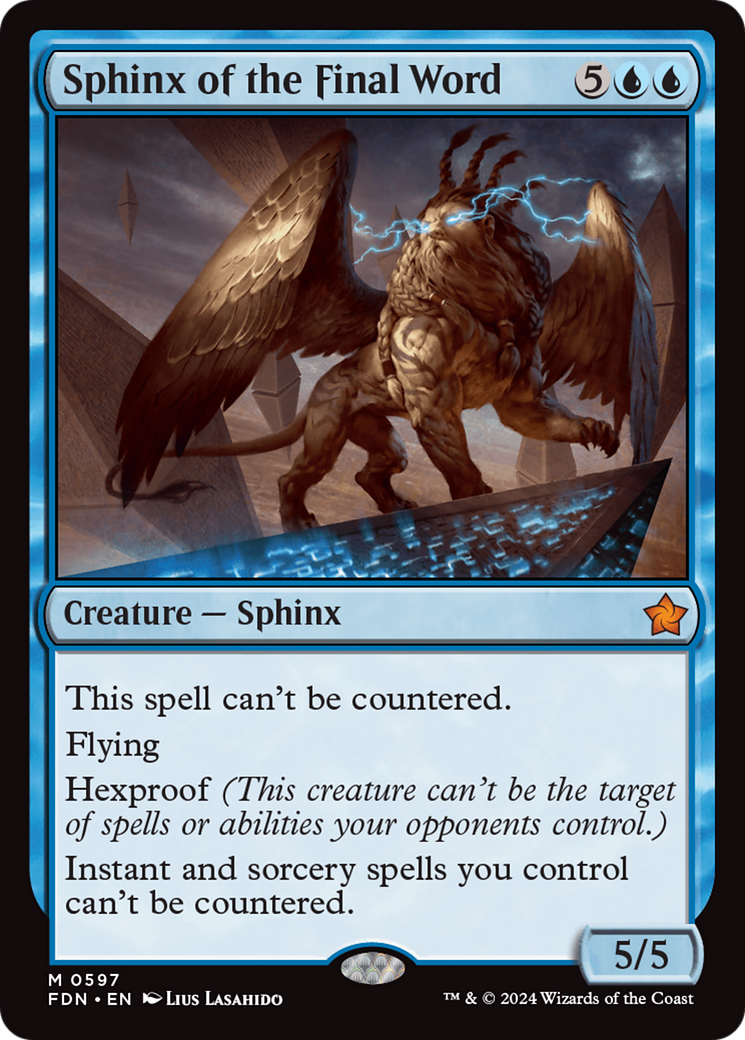 Sphinx of the Final Word [Foundations] | I Want That Stuff Brandon