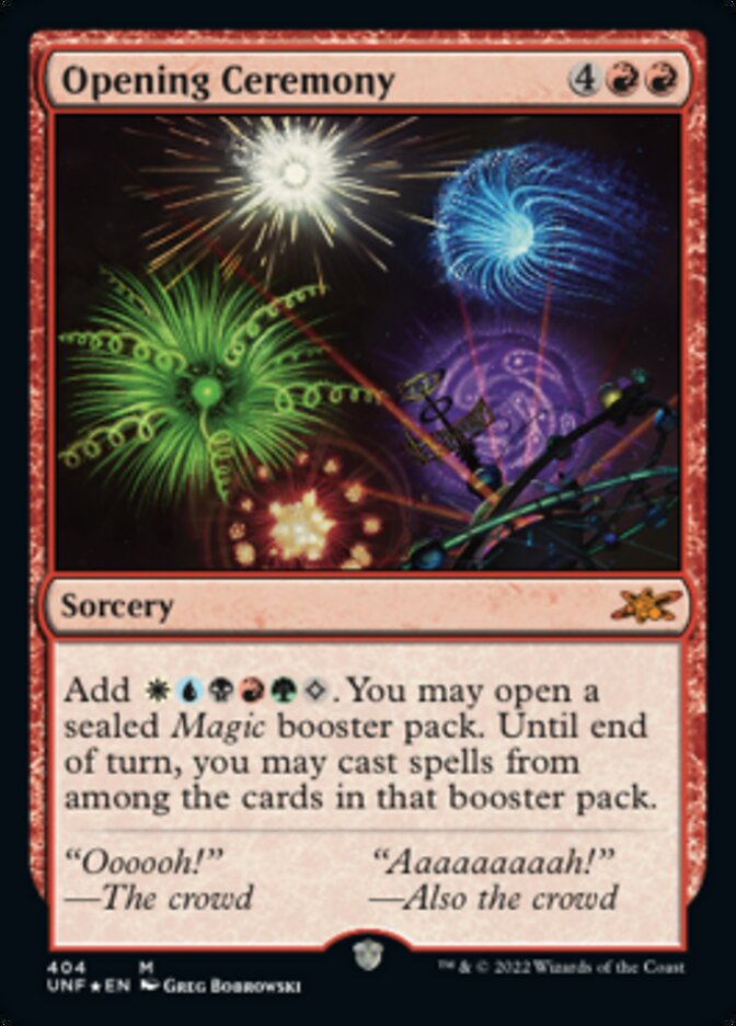 Opening Ceremony (Galaxy Foil) [Unfinity] | I Want That Stuff Brandon
