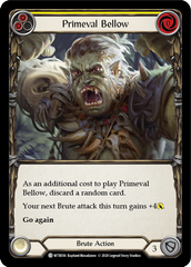 Primeval Bellow (Yellow) [U-WTR036] (Welcome to Rathe Unlimited)  Unlimited Rainbow Foil | I Want That Stuff Brandon