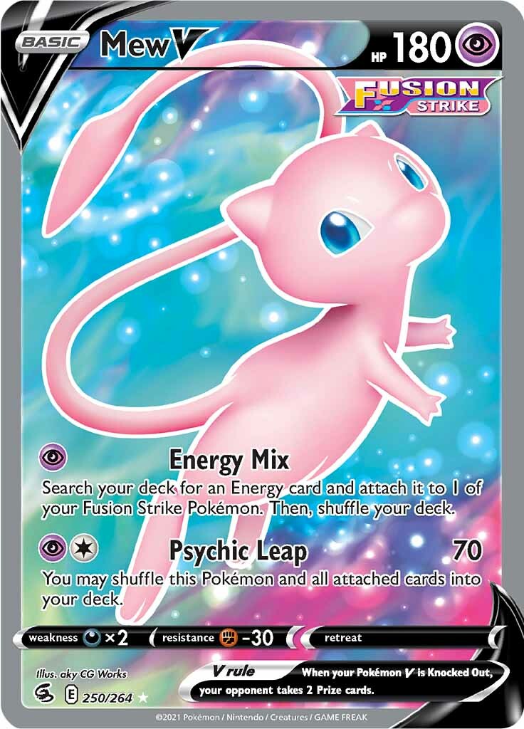 Mew V (250/264) [Sword & Shield: Fusion Strike] | I Want That Stuff Brandon