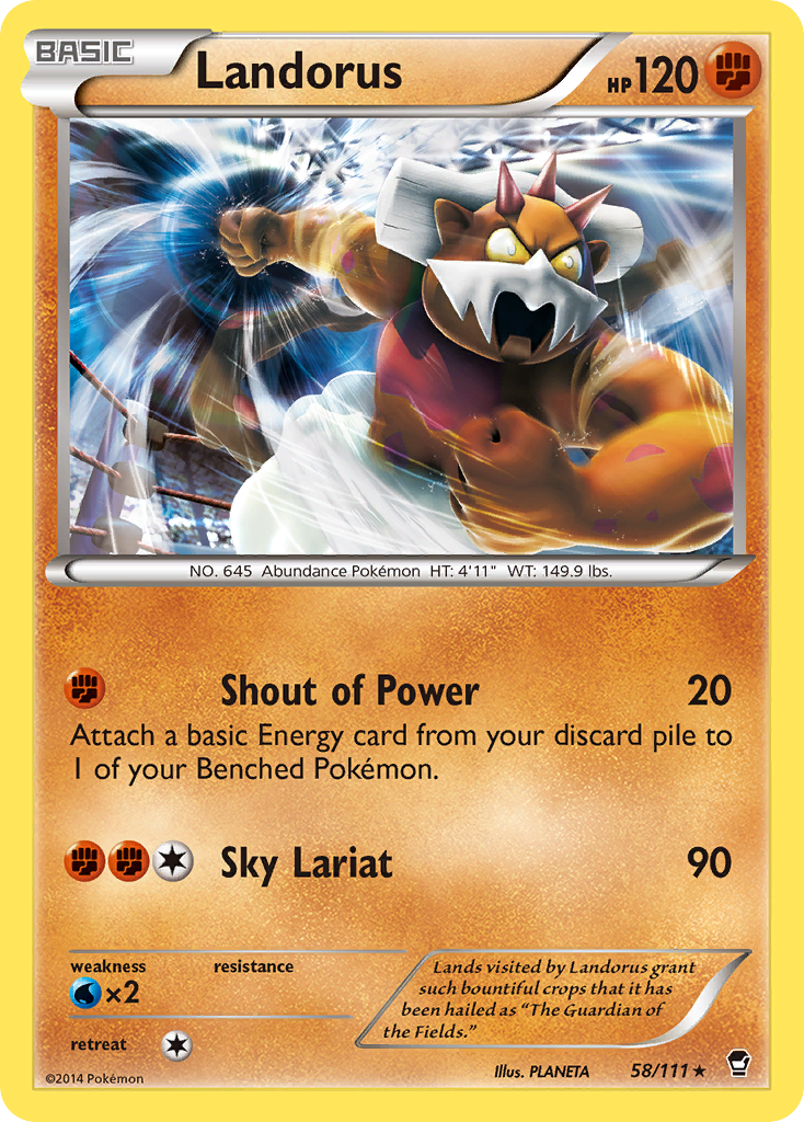 Landorus (58/111) [XY: Furious Fists] | I Want That Stuff Brandon
