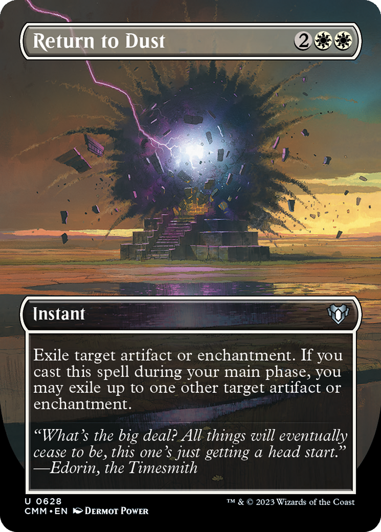 Return to Dust (Borderless Alternate Art) [Commander Masters] | I Want That Stuff Brandon