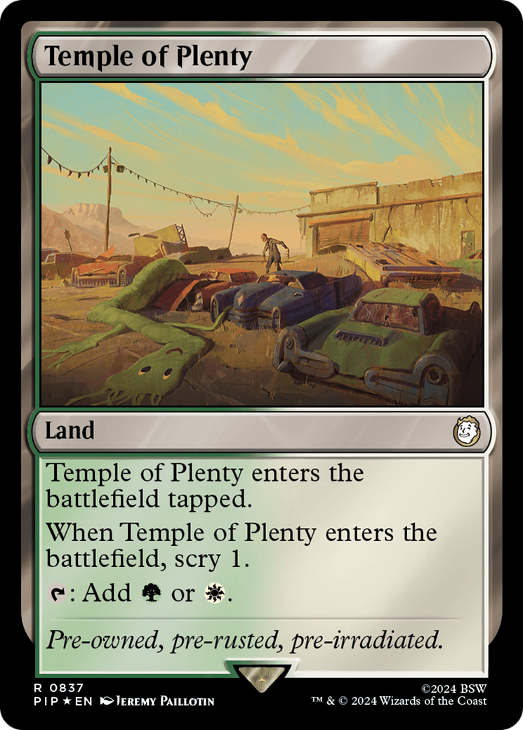 Temple of Plenty (Surge Foil) [Fallout] | I Want That Stuff Brandon