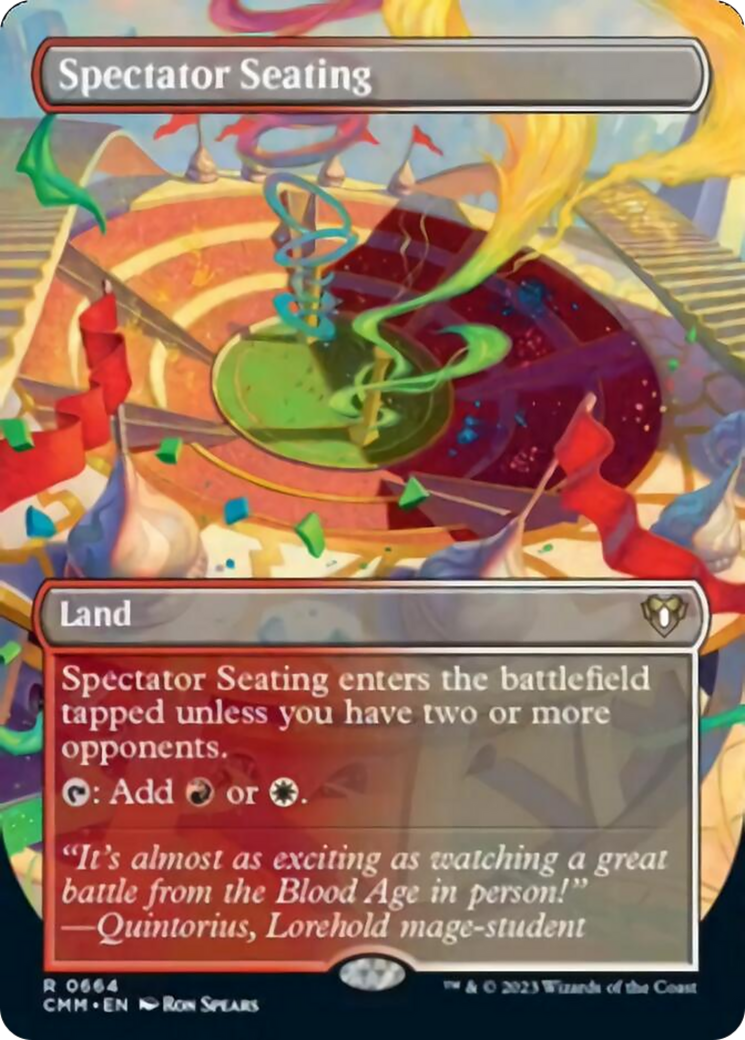 Spectator Seating (Borderless Alternate Art) [Commander Masters] | I Want That Stuff Brandon