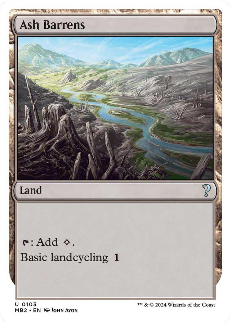 Ash Barrens (White Border) [Mystery Booster 2] | I Want That Stuff Brandon