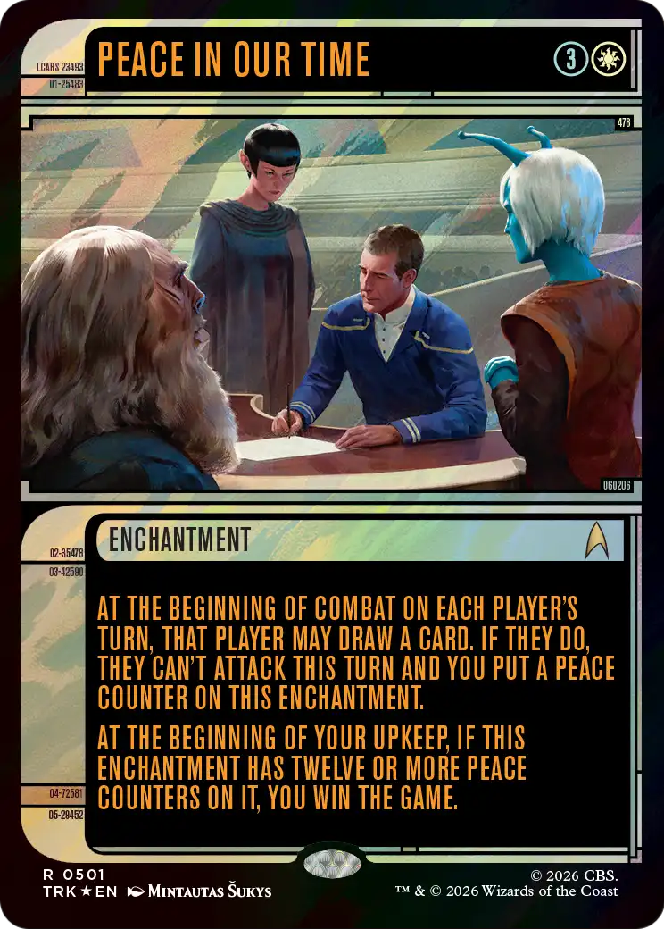 Peace in Our Time (Showcase) (Surge Foil) [Star Trek] | I Want That Stuff Brandon