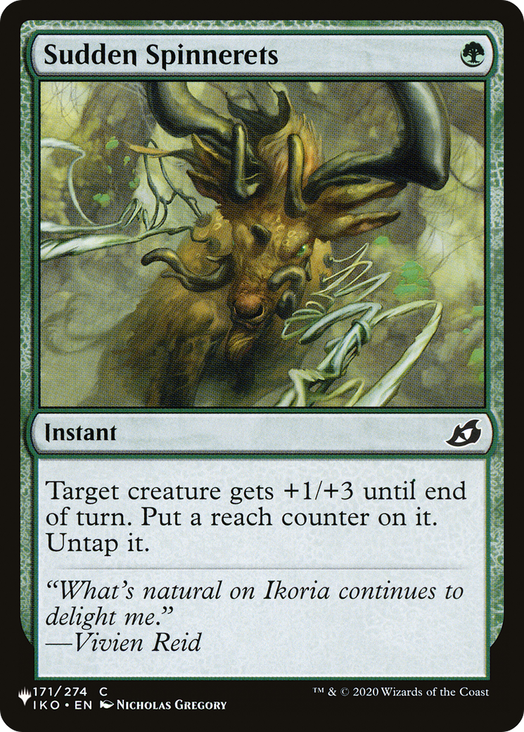 Sudden Spinnerets [The List Reprints] | I Want That Stuff Brandon