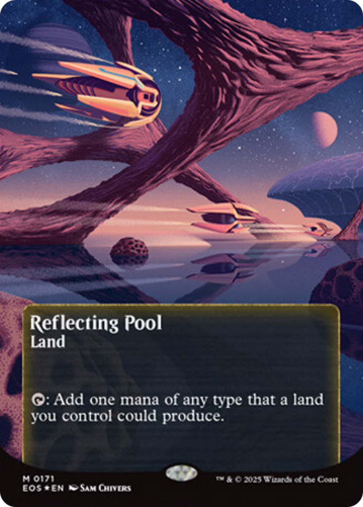 Reflecting Pool (0171) (Borderless) (Galaxy Foil) [Edge of Eternities: Stellar Sights] | I Want That Stuff Brandon