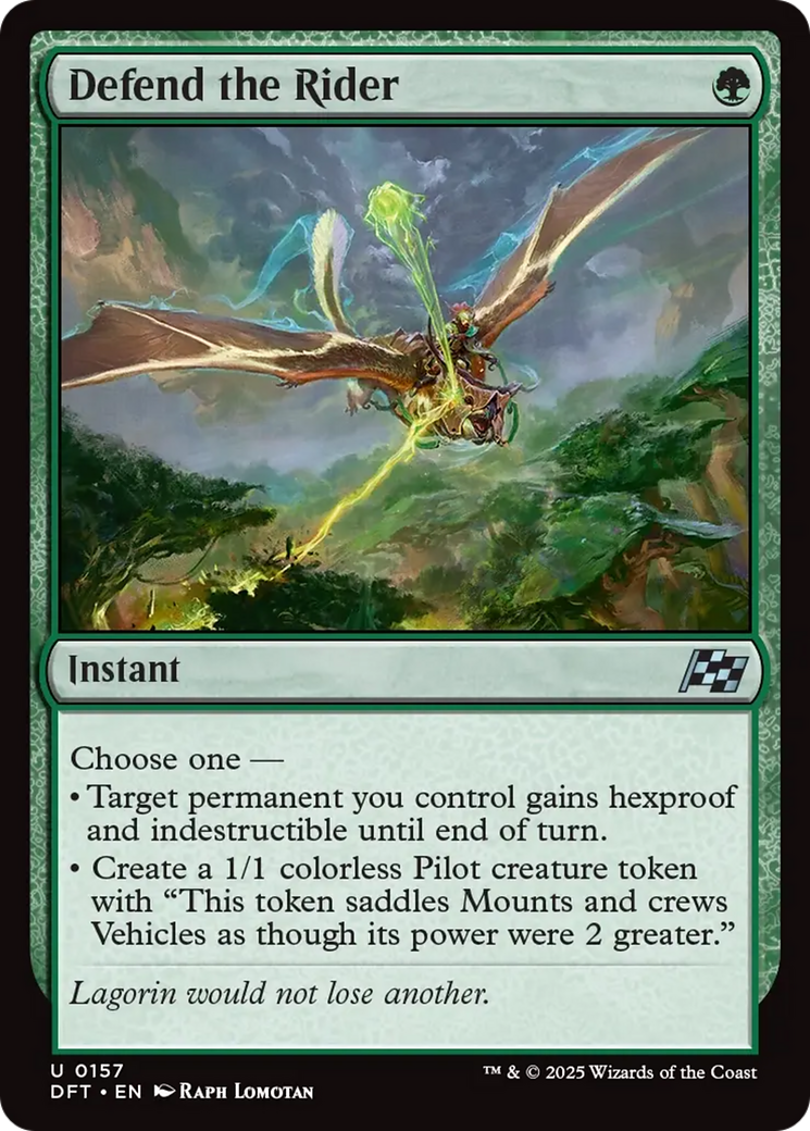 Defend the Rider [Aetherdrift] | I Want That Stuff Brandon