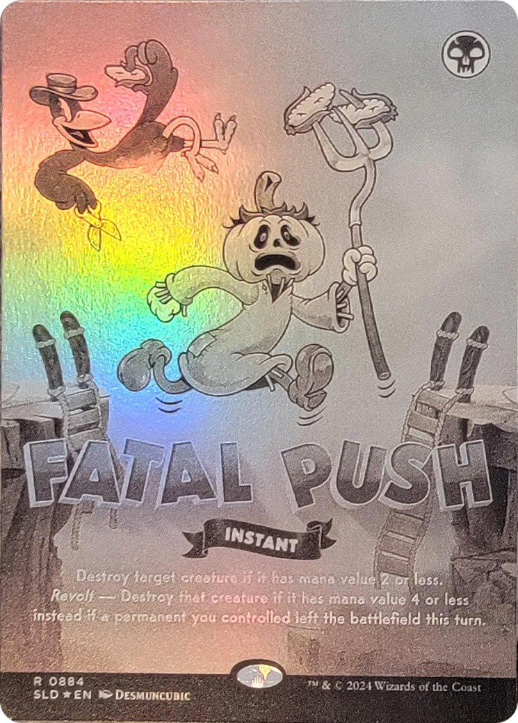 Fatal Push (0884) (Black & White Foil) [Secret Lair Drop Series] | I Want That Stuff Brandon