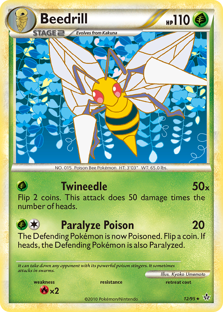 Beedrill (12/95) [HeartGold & SoulSilver: Unleashed] | I Want That Stuff Brandon