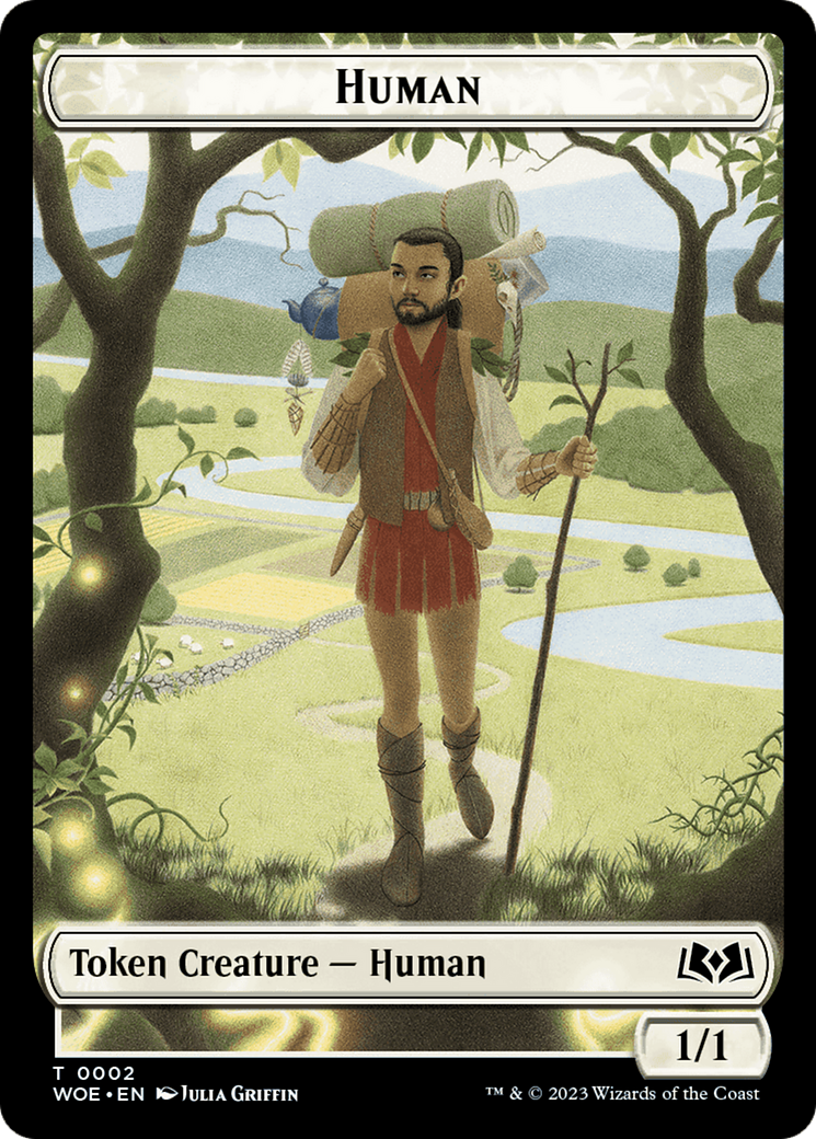 Human Token [Wilds of Eldraine Tokens] | I Want That Stuff Brandon