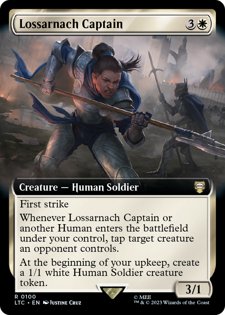 Lossarnach Captain (Extended Art) [The Lord of the Rings: Tales of Middle-Earth Commander] | I Want That Stuff Brandon