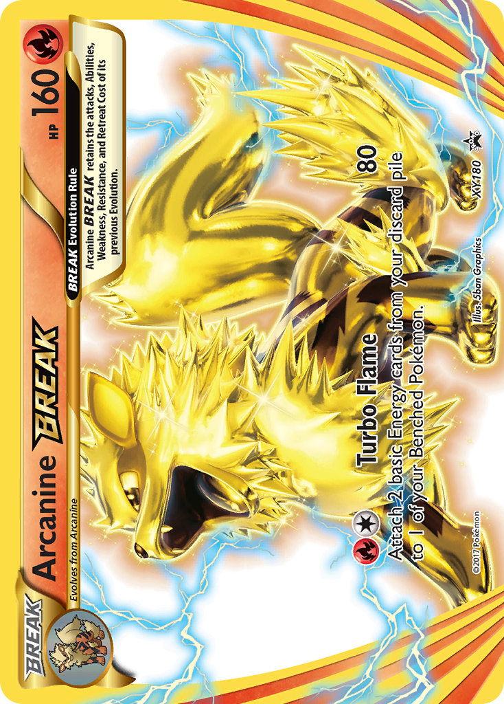 Arcanine BREAK (XY180) [XY: Black Star Promos] | I Want That Stuff Brandon