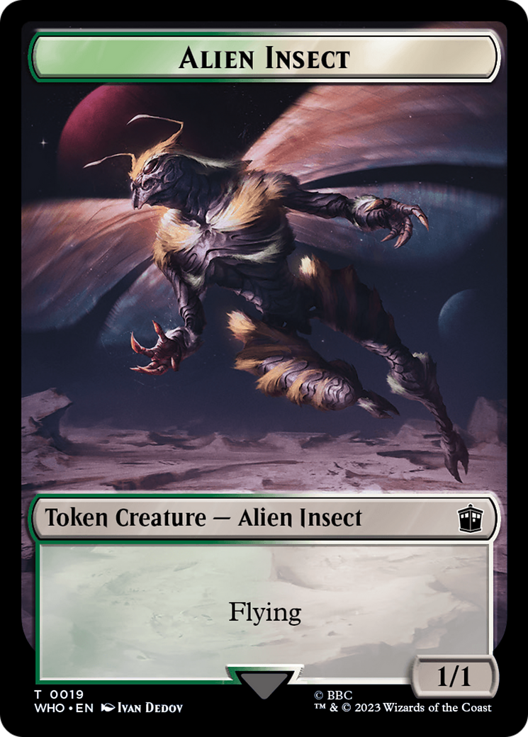 Mutant // Alien Insect Double-Sided Token [Doctor Who Tokens] | I Want That Stuff Brandon