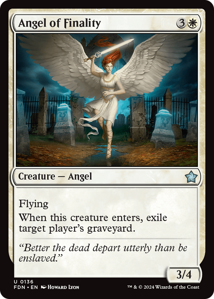 Angel of Finality [Foundations] | I Want That Stuff Brandon