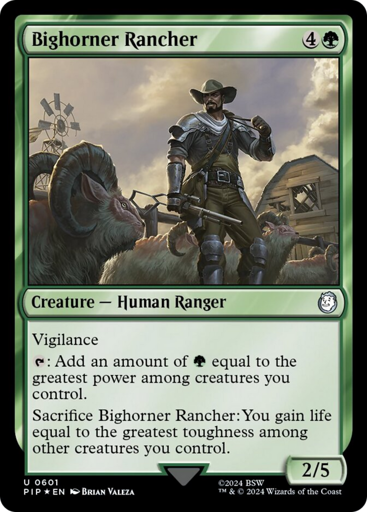 Bighorner Rancher (Surge Foil) [Fallout] | I Want That Stuff Brandon