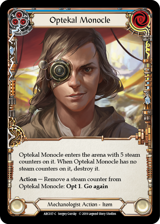 Optekal Monocle [ARC037-C] (Arcane Rising)  1st Edition Rainbow Foil | I Want That Stuff Brandon