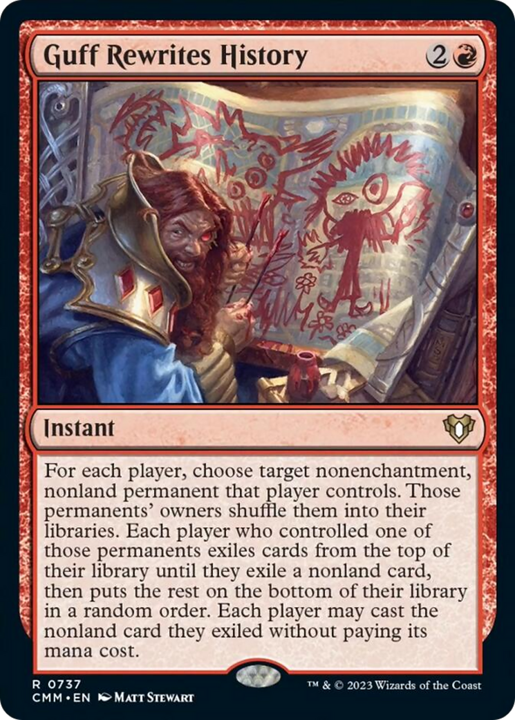 Guff Rewrites History [Commander Masters] | I Want That Stuff Brandon