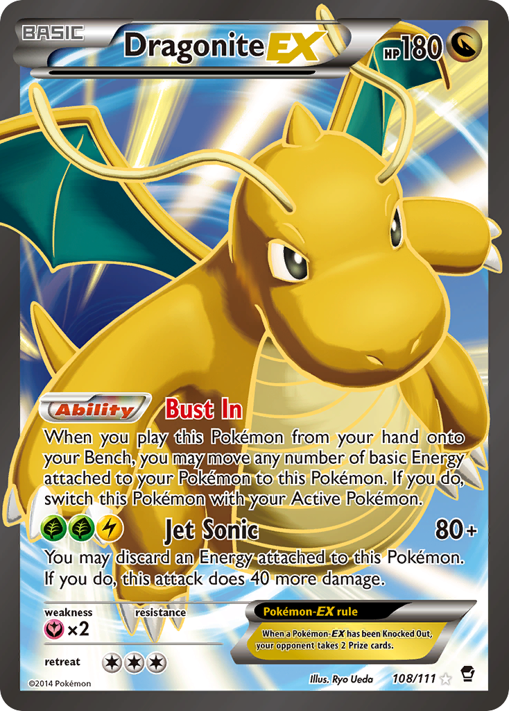 Dragonite EX (108/111) [XY: Furious Fists] | I Want That Stuff Brandon