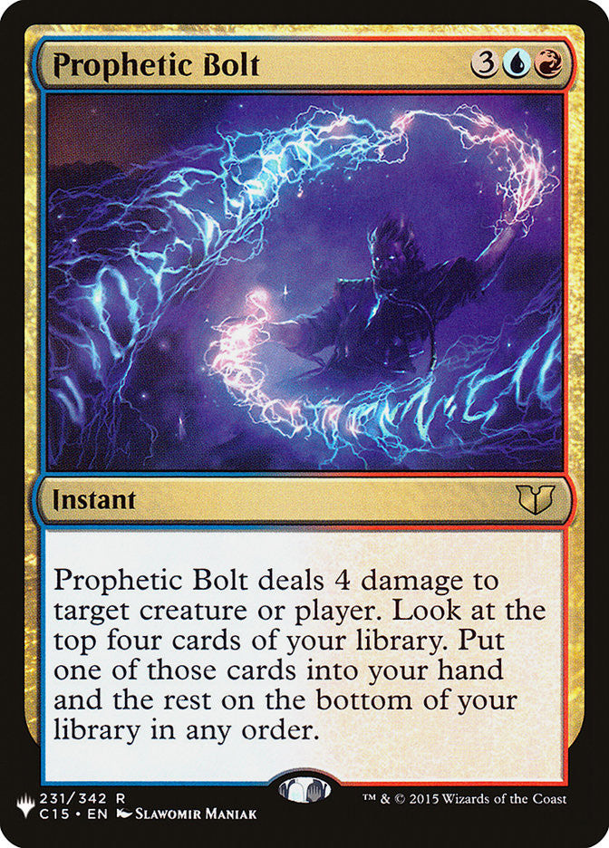 Prophetic Bolt [The List] | I Want That Stuff Brandon
