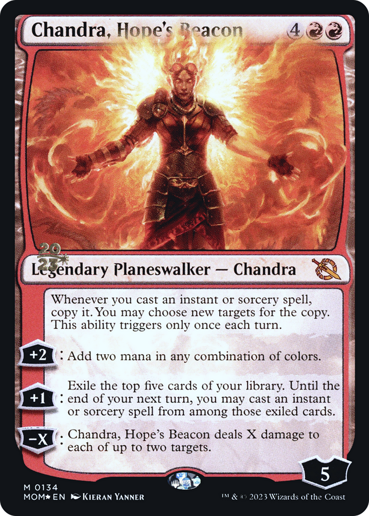 Chandra, Hope's Beacon [March of the Machine Prerelease Promos] | I Want That Stuff Brandon