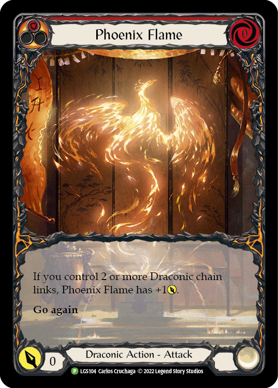 Phoenix Flame [LGS104] (Promo)  Rainbow Foil | I Want That Stuff Brandon