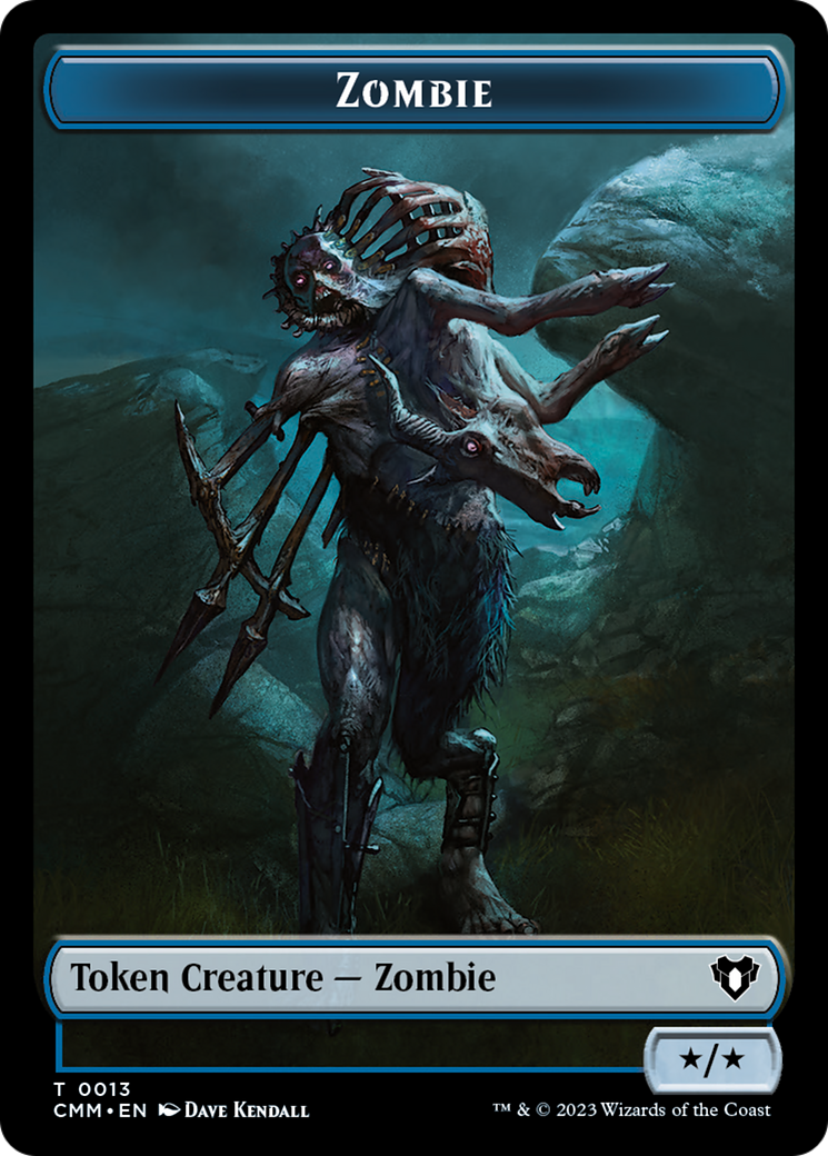 Zombie Token (13) [Commander Masters Tokens] | I Want That Stuff Brandon