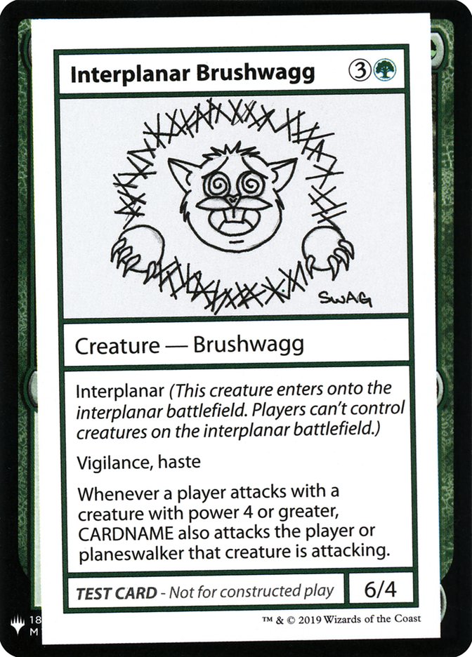 Interplanar Brushwagg [Mystery Booster Playtest Cards] | I Want That Stuff Brandon