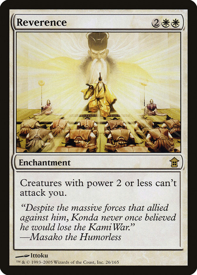 Reverence [Saviors of Kamigawa] | I Want That Stuff Brandon